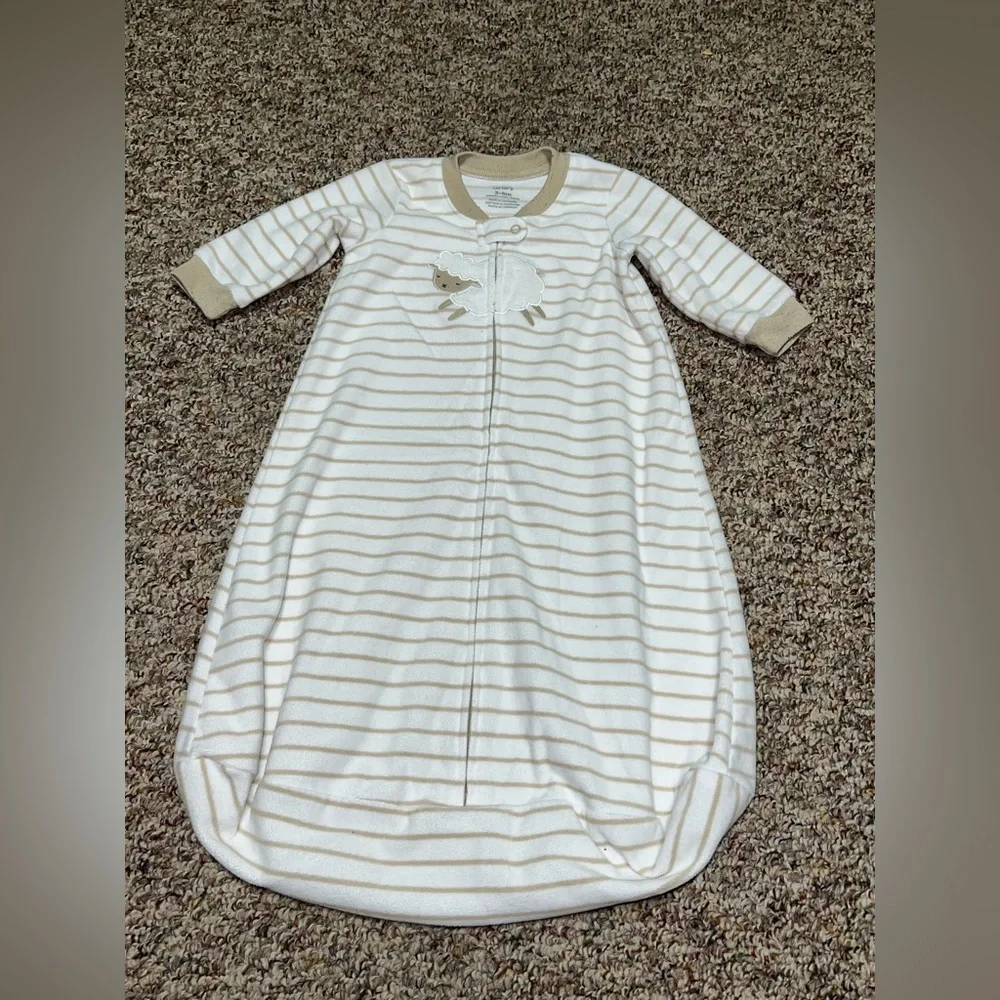 Boys,‎ girls 3-6 month sleep sack Carter's Cream and Tan Striped Sleep Sack